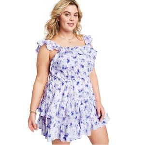 Love Shack Fancy Floral Amalie Ruffled Tiered Dress size XL